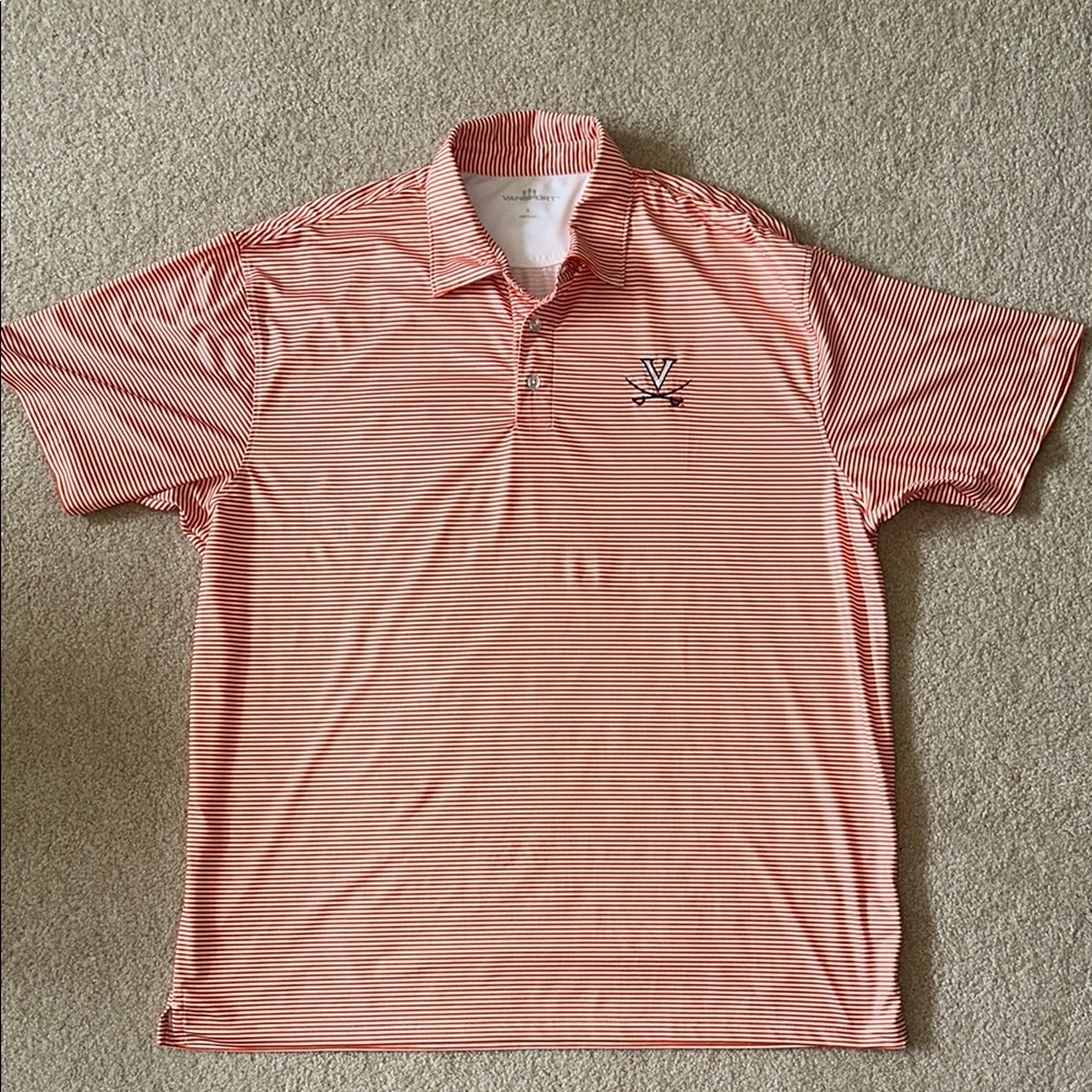 XL University of Virginia Orange and White Polo - Never Worn, Perfect Condition